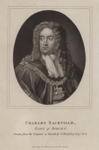 Charles Sackville, 6e comte de Dorset, poète et courtisan anglais - Godfrey (after) Kneller
