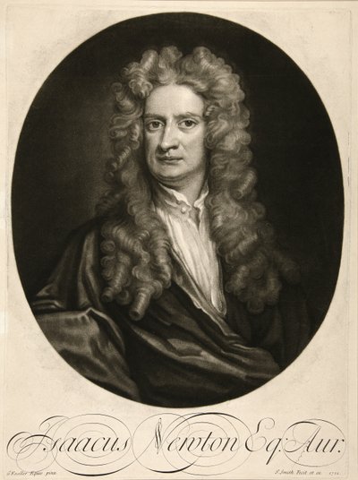 Isaacus Newton, Esq., pub. 1712 - Godfrey (after) Kneller