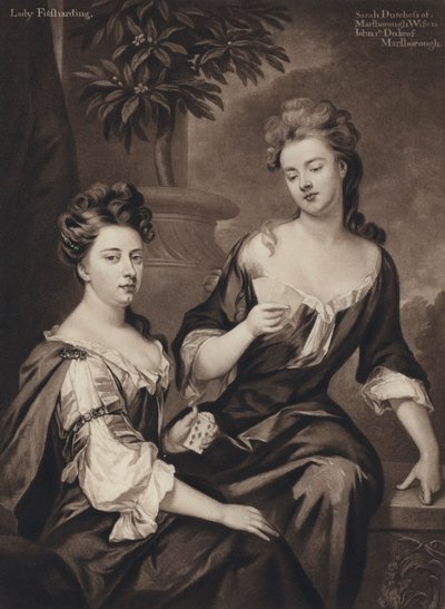 Sarah, Duchesse de Marlborough, et Lady Fitzhardinge - Godfrey (after) Kneller