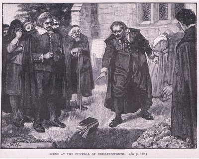 Scène aux funérailles de Chillingworth AD 1644 - Godfrey C. Hindley