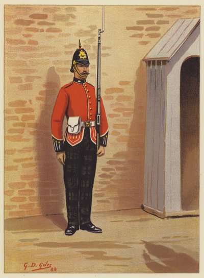 Le 25e, Kings Own Scottish Borderers - Godfrey Douglas Giles