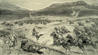 La dernière résistance des Boers avant Kimberley-Charge de la cavalerie britannique, 1900 - Godfrey Douglas Giles