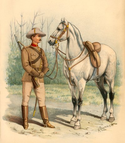 Fusiliers montés victoriens, 1890 - Godfrey Douglas Giles