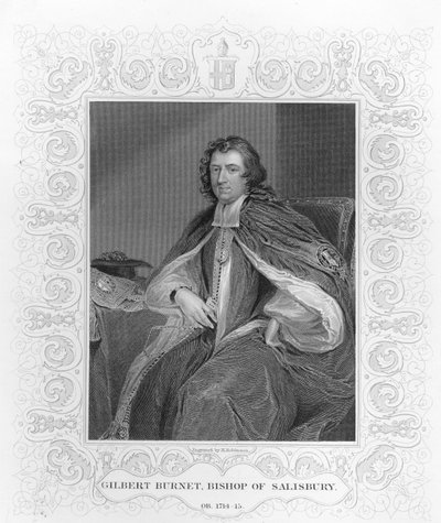 Gilbert Burnet, évêque de Salisbury, gravé par H. Robinson - Godfrey Kneller