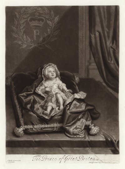 Portrait du prince James Stuart bébé - Godfrey Kneller