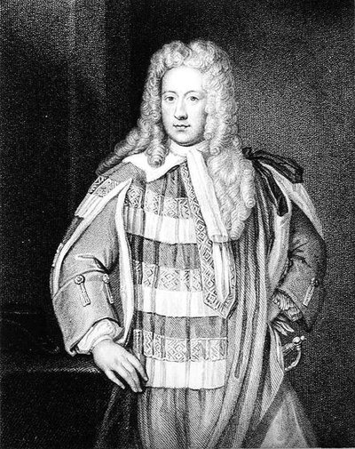 Portrait de Henry St. John (1678-1751) 1er vicomte Bolingbroke, gravé par W.T. Fry - Godfrey after Kneller