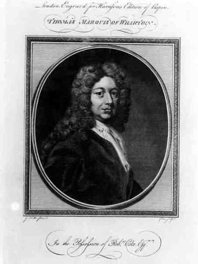 Portrait de Thomas Wharton, premier marquis de Wharton (1648-1715) - Godfrey after Kneller