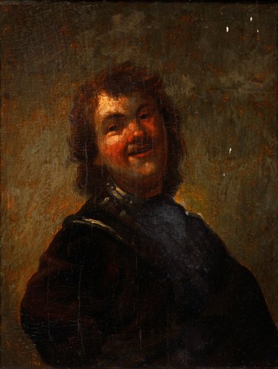 Rembrandt riant, 1658 - Godfried Cornelisz Schalcken