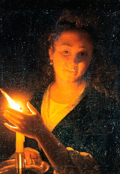 Femme à la bougie, fin des années 1660 - Godfried Schalcken