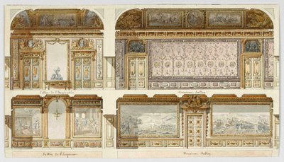 Projet de décors des appartements de l