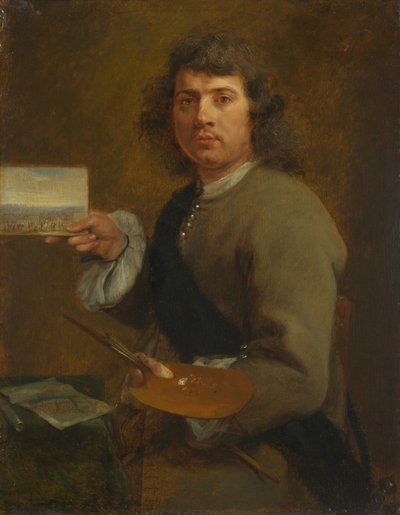 Vue (Portrait de Robert van den Hoecke (1622-1688), avant 1661) - Gonzales Coques