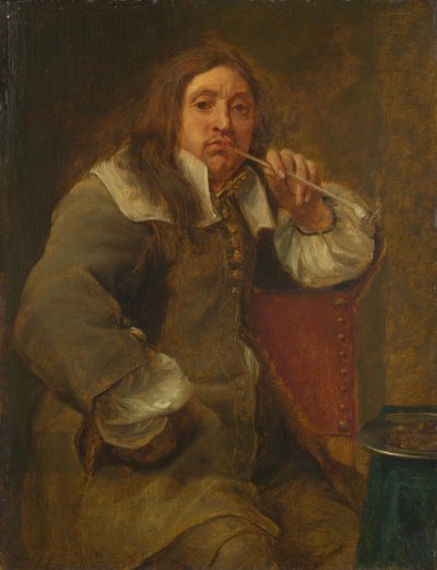 Odeur Portrait de Lucas Faydherbe 1617-1697. De la série Les Cinq Sens, avant 1661 - Gonzales Coques