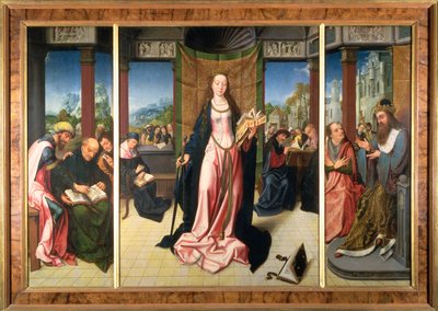 Sainte Catherine et les philosophes - Goossen van der Weyden