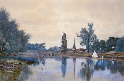 Wallingford depuis la Tamise - Gordon Fraser
