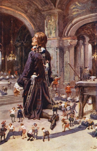 Illustration pour Les Voyages de Gulliver de Jonathan Swift - Gordon Frederick (after) Browne