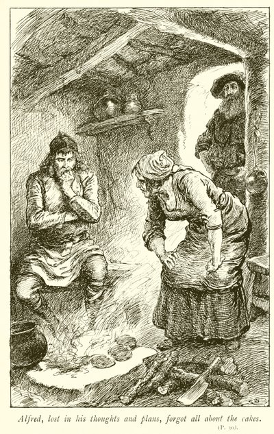 Alfred brûlant les gâteaux - Gordon Frederick Browne