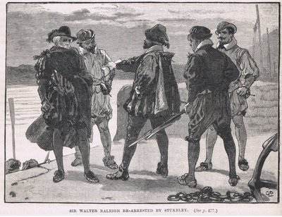 Sir Walter Raleigh réarrêté par Stukeley 1618 - Gordon Frederick Browne