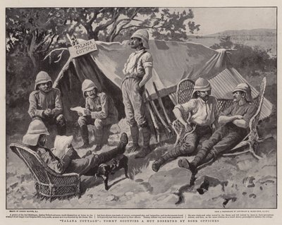Talana Cottage, Tommy occupe une hutte abandonnée par les officiers boers - Gordon Frederick Browne