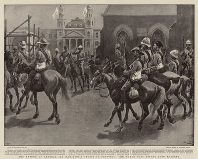 Le Retour des Troupes du Général Ian Hamilton à Pretoria, le Défilé devant Lord Roberts - Gordon Frederick Browne