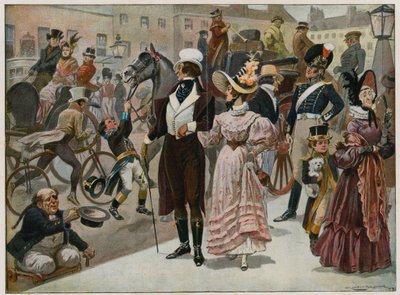 Les premiers jours de notre siècle - Piccadilly, Londres, en 1800 - Gordon Frederick Browne