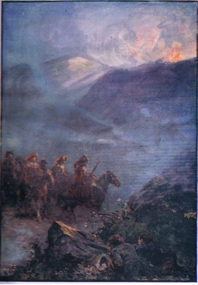 Le chemin de guerre des Doones, de Lorna Doone pub. par W & R Chambers Ltd, 1921 - Gordon Frederick Browne