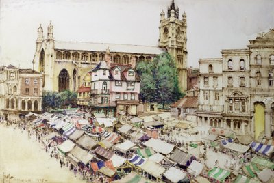 Norwich : La place du marché et l