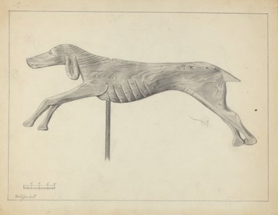 Girouette chien courant - Gordon Sanborn