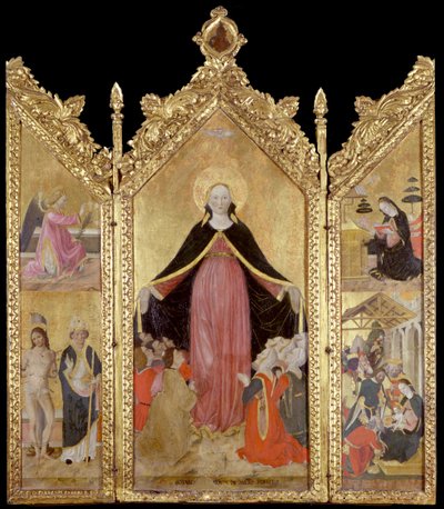 Triptyque de la Madone de la Miséricorde - Gottardo Scotti