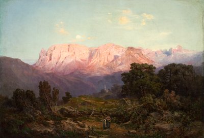 Schlern avec Rosengarten vu de Rampeun - Gottfried Seelos