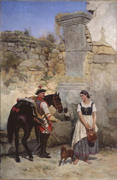Scène au puits, 1890 - Gottfried Willewalde