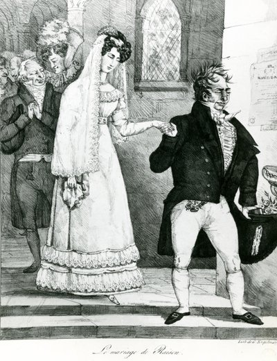 Le Mariage de Convenance, 1822 - Gottfried or Godefroy Engelmann