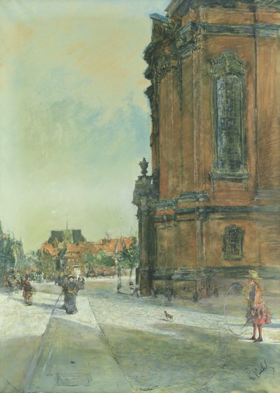 Scène de rue près de l