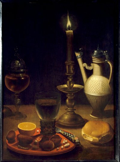 Nature morte à la chandelle - Gotthardt von Wedig