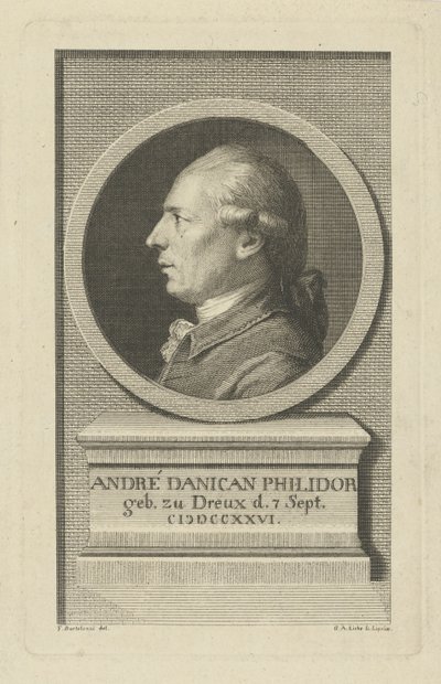 Portrait de François-André Danican Philidor - Gottlob August Liebe