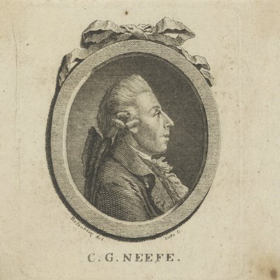 Portrait du compositeur Christian Gottlob Neefe 1748-1798, c. 1780 - Gottlob August Liebe