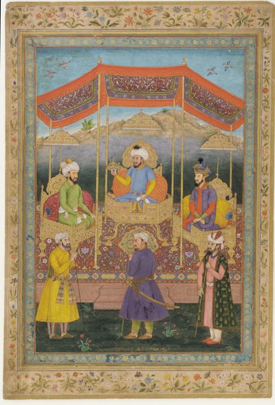 Groupe ancestral de souverains moghols - Govardhan