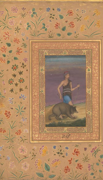 Derviche Menant un Ours, Folio de l