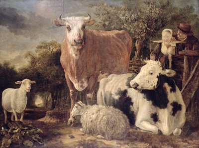 Bergers et bergères avec bétail, vers 1647 - Govert Dircksz. Camphuysen