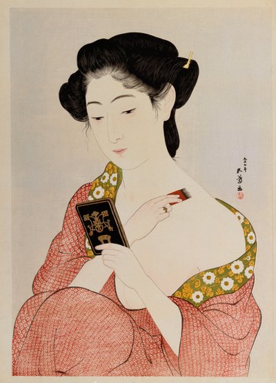 Une femme en sous-vêtements, 1918 - Goyo Hashiguchi