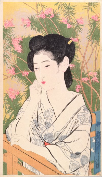 Femme à un hôtel de source chaude - Goyo Hashiguchi