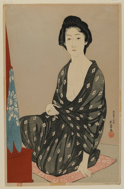 Femme en robe d