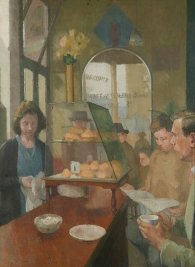 Le Café (Café Conte, Londres) 1937-38 - Graham Bell