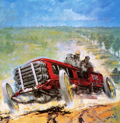 Course automobile Paris-Madrid de 1903 - Graham Coton