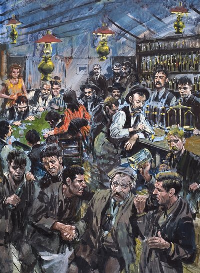 Crooked Kingdom (gouache sur papier) de "Soapy" Smith (1860-98) - Graham Coton