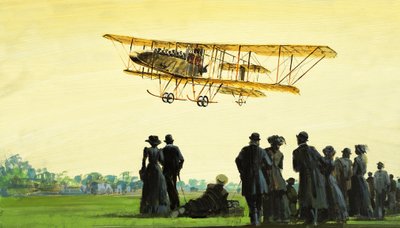 Taking Off..., illustration tirée de "Wings Across the World" (Les ailes à travers le monde) - Graham Coton
