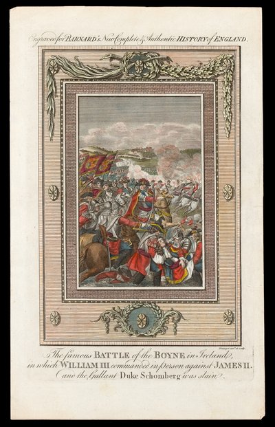 La célèbre bataille de la Boyne en Irlande, 1690 - Grainger