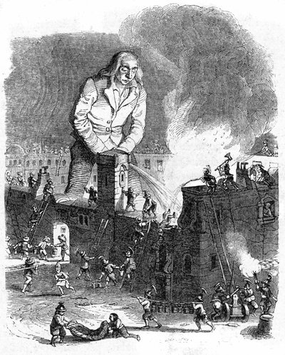 Illustration pour Les Voyages de Gulliver écrit par Jonathan Swift - Grandville (1803 47)