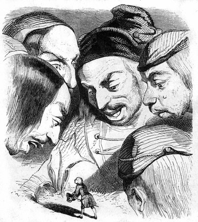 Illustration pour Les Voyages de Gulliver écrit par Jonathan Swift - Grandville (1803 47)