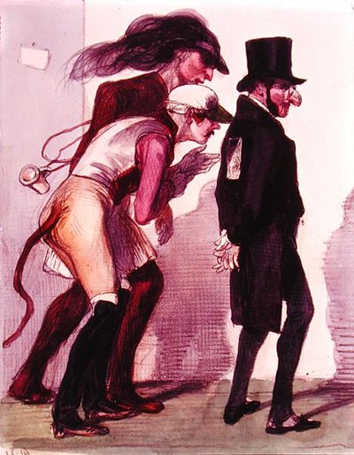 Scène du Carnaval de Paris, vers 1840 - Grandville