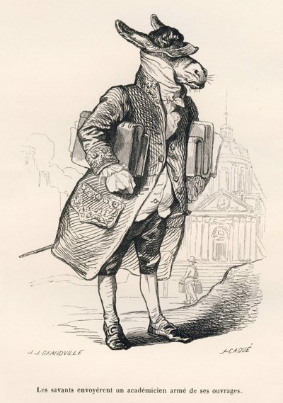 Âne académicien chargé d
